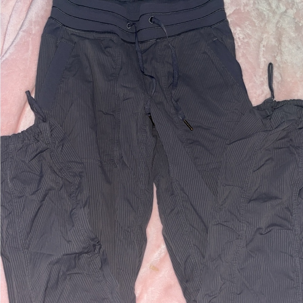 gray lululemon studio pants